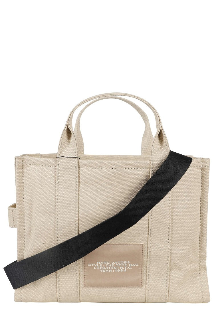 Marc Jacobs Beige The Medium Tote Canvas Top-Zip Tote Bag