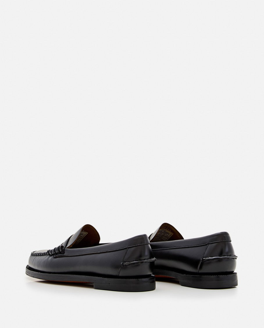 Sebago Classic Slip-On Black Leather Loafers