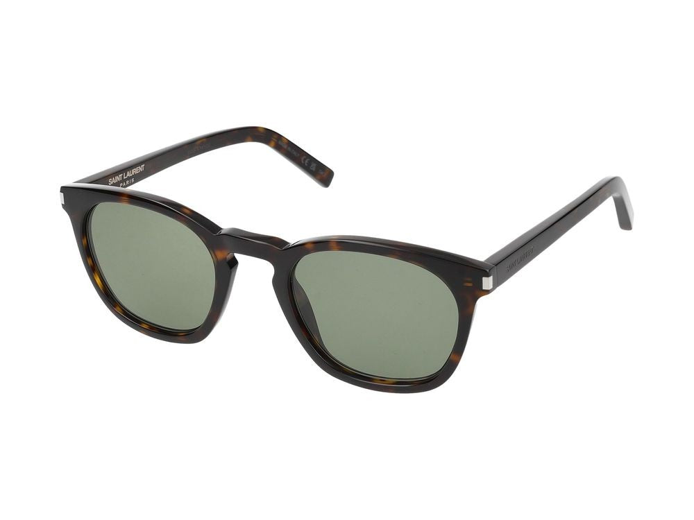 Saint Laurent Havana Green Tinted Lenses Sunglasses