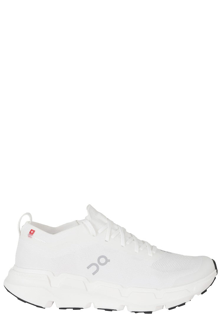 On Running White Cloudsoma Breathable Mesh Rubber Sole Nylon Sneakers