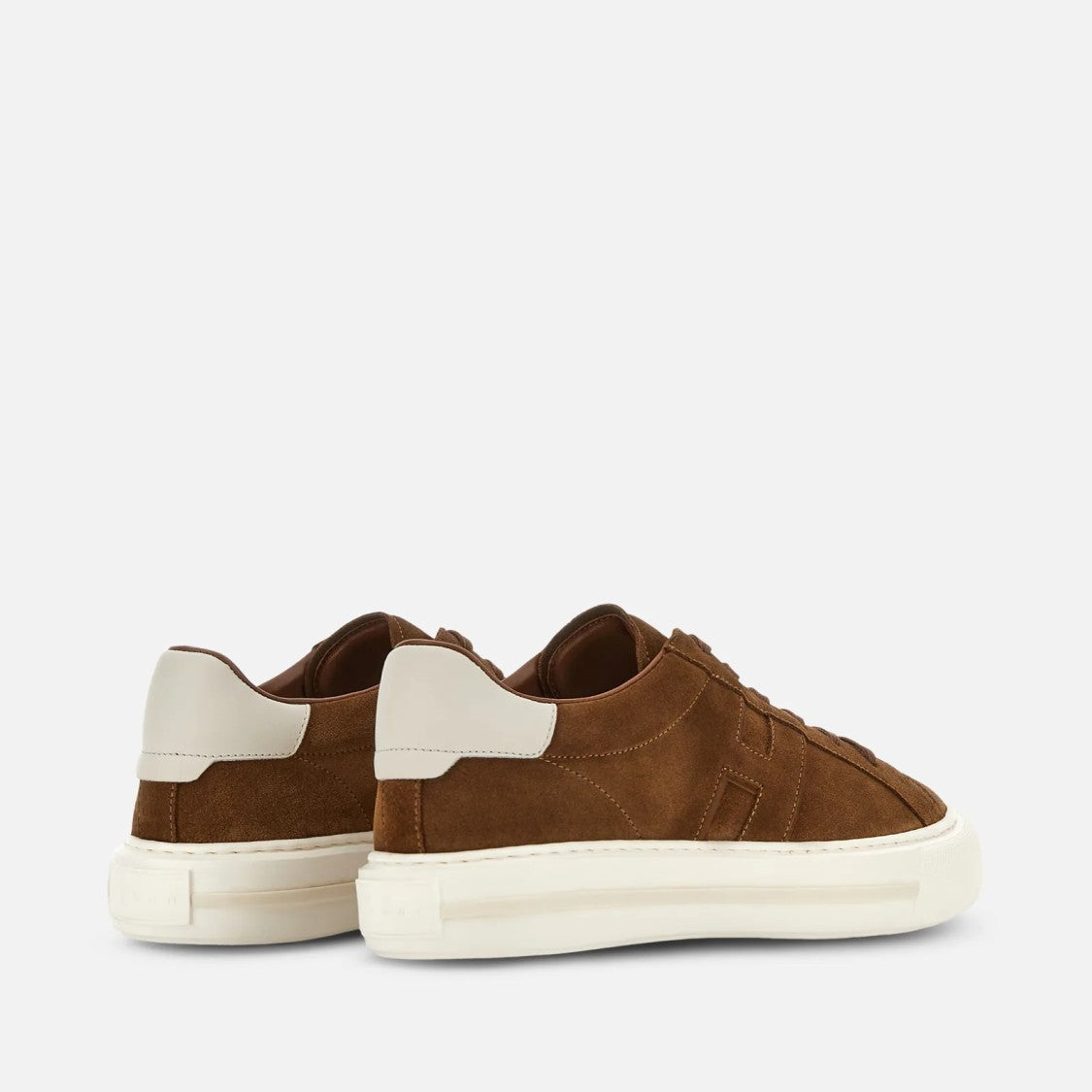 Hogan H691 Allacciato H Sneakers In Light Brown