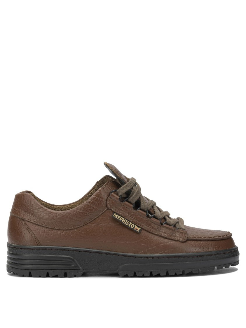 Mephisto Low-Top Textured Leather Sneakers