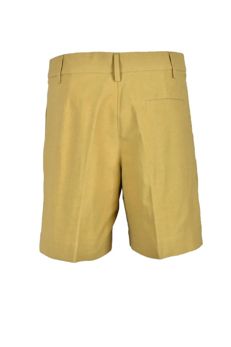 Douuod Beige Cotton Cupro Women Shorts
