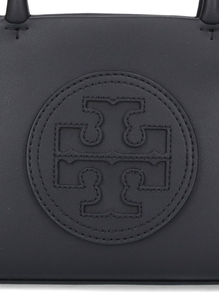 Tory Burch Mini "Ella" Bag In Black Biotex™ Fabric