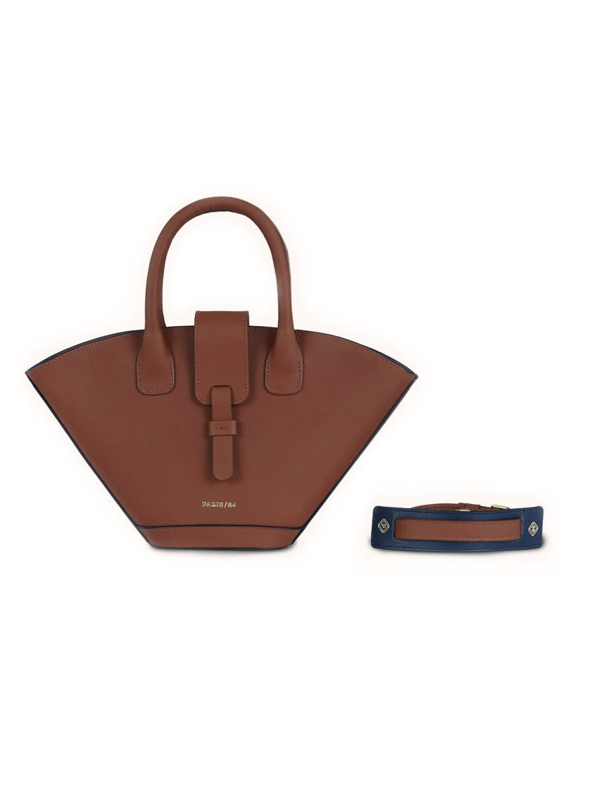 Paris64 Mini Tote-Inspired Leather Bag With Hand-Painted Edges