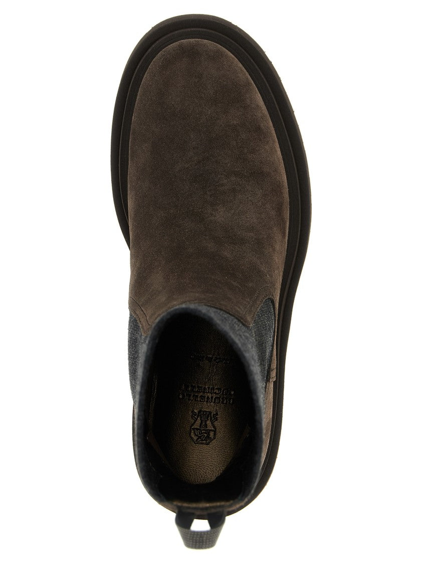 Brunello Cucinelli Monile Ankle Boots