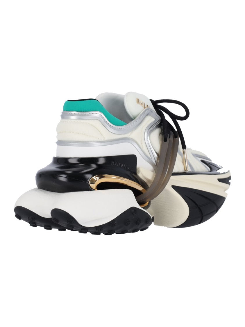 Balmain Chunky Platform Sneakers With Textured Rubber Sole