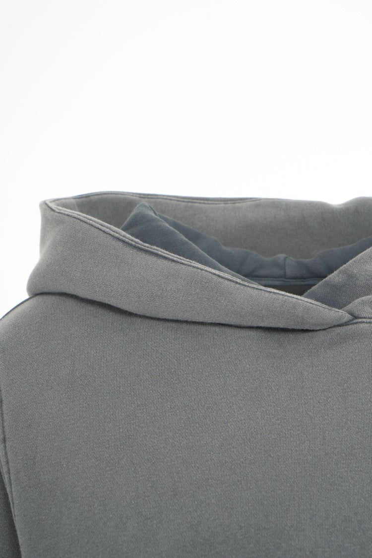 Thom Krom Cropped Hoodie With Practical Kangaroo Pocket