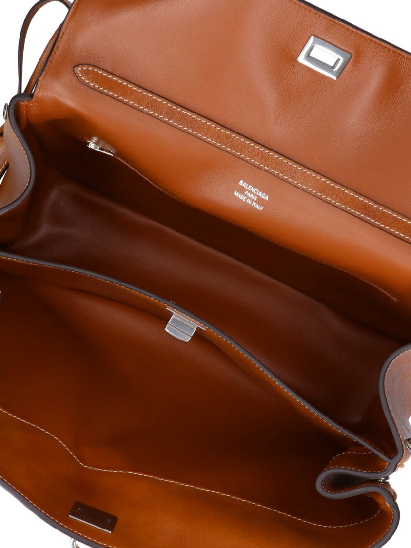 Balenciaga Brown Rodeo Medium Top Handle Bag