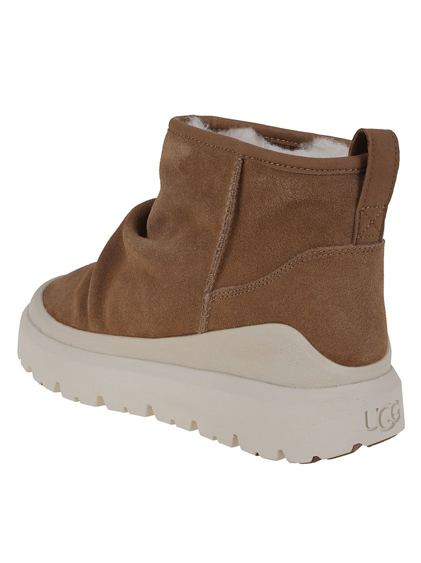 Ugg Brown Suede Relaxed-Fit Utility Mini Boots