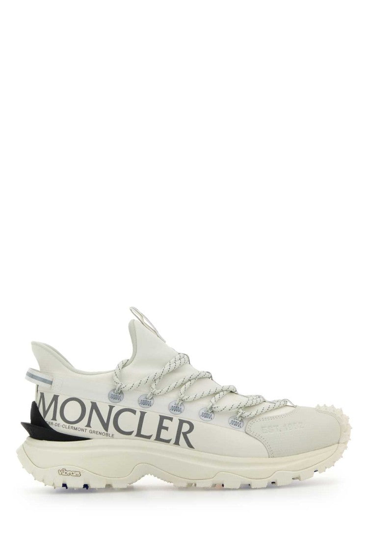 Moncler White Canvas Trailgrip Lite 2 Sneakers