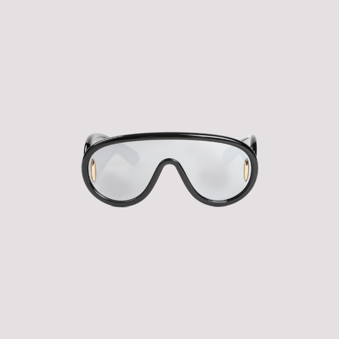 Loewe Bold Black Acetate Sunglasses With Grey Mask Lens