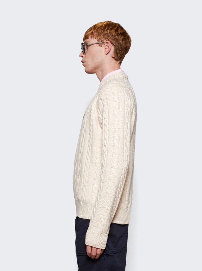 Fila+ F+ Cable Knit Crewneck Sweater