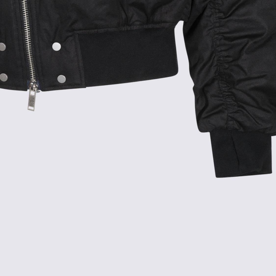 Thom Krom Structured Black Hooded High-Collar Down Jacket