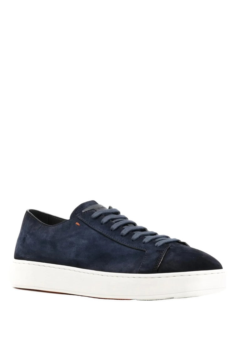Santoni Velatura Hand-Painted Suede Moccasins