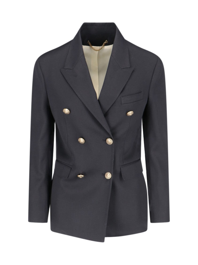 Golden Goose Black Double Breasted Wool Blazer