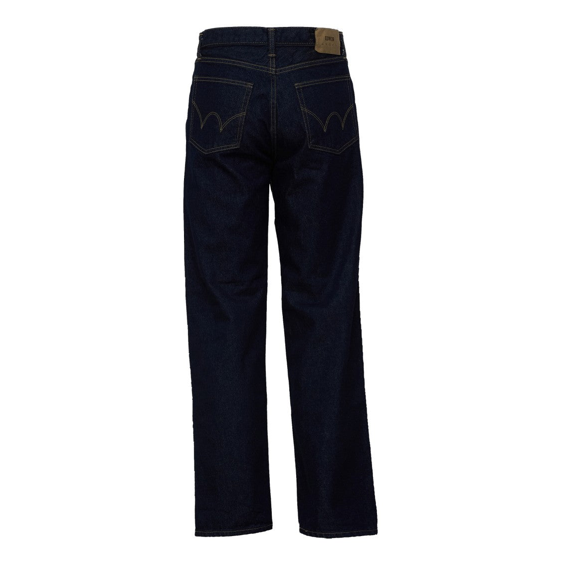 Edwin Loose Fit Denim Pants With Five Pockets And Contrasting Embroidery