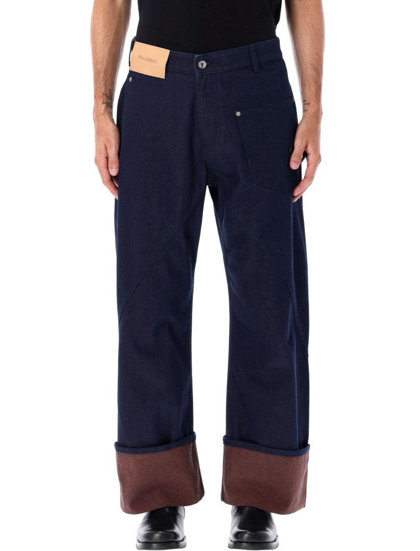 J. W. Anderson Turn-Up Twisted Workwear Jeans