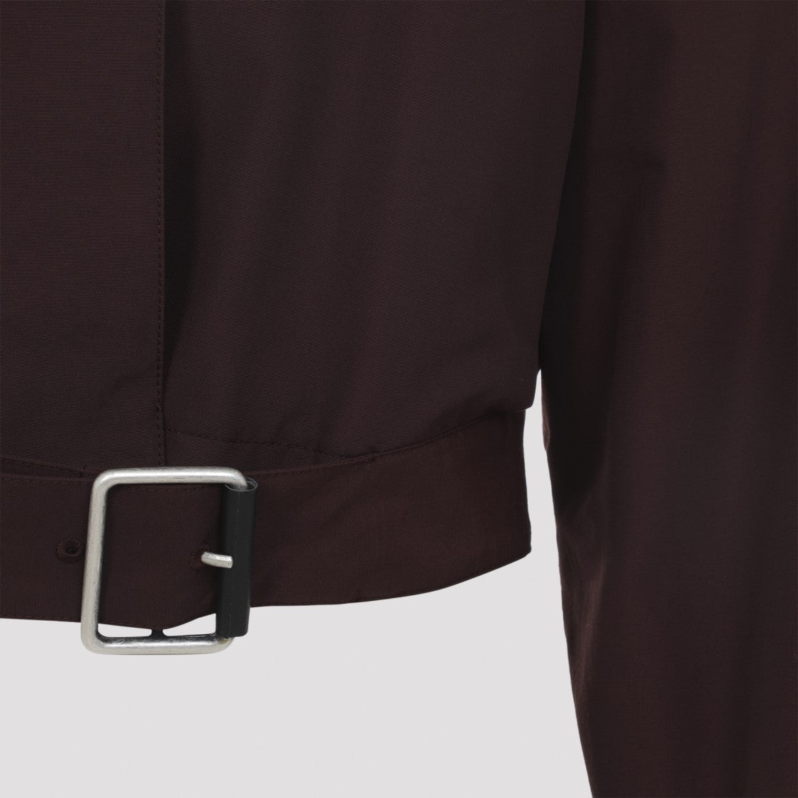 Loewe Short Burgundy Cotton Trench