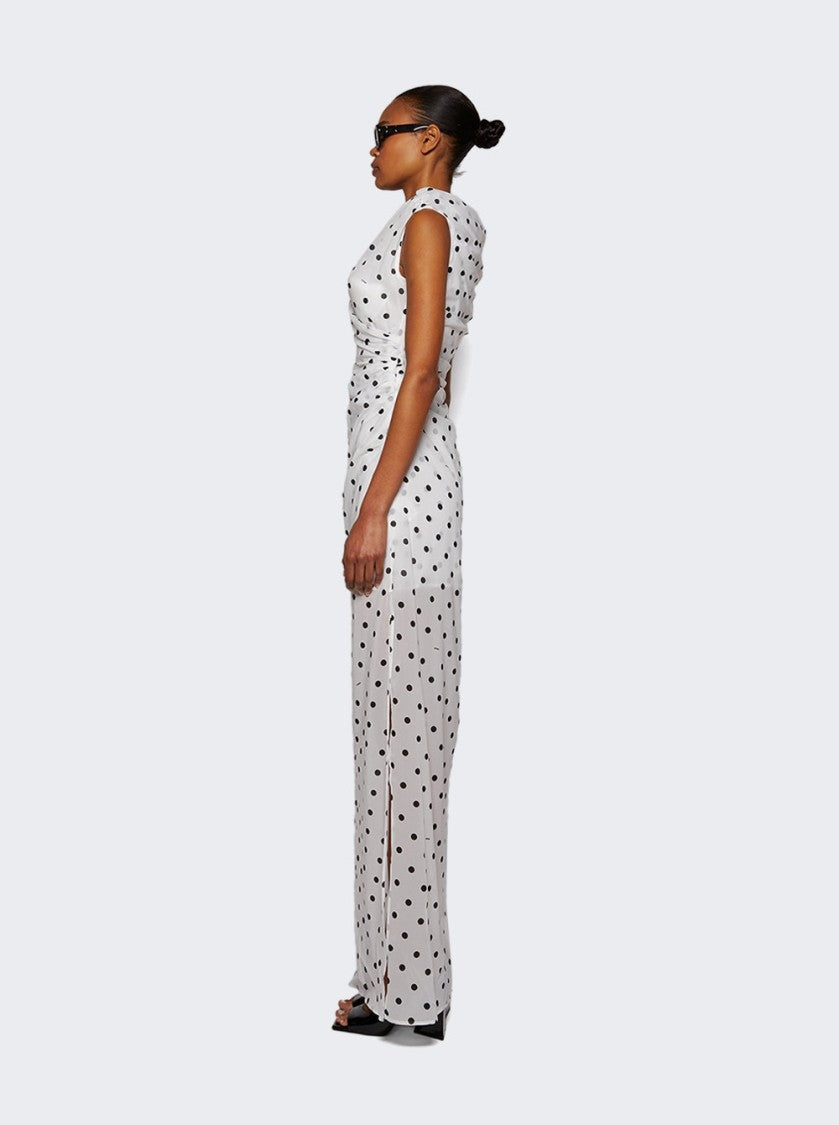 Jacquemus Rita  Long Dress White And Black
