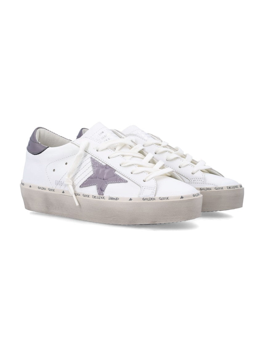 Golden Goose Hi Star Sneakers With Metallic Croco-Effect