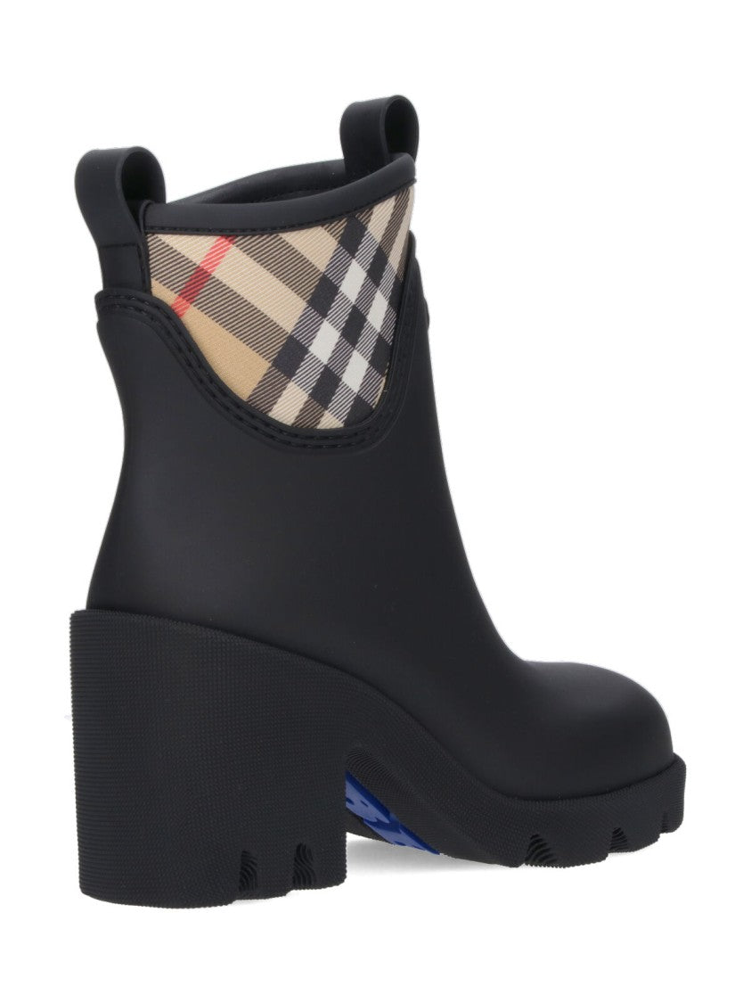 Burberry "Marsh Stamp" Ankle Boots – Black