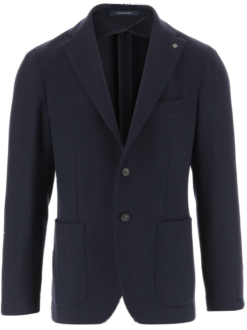 Tagliatore Wool Blend Single-Breasted Jacket
