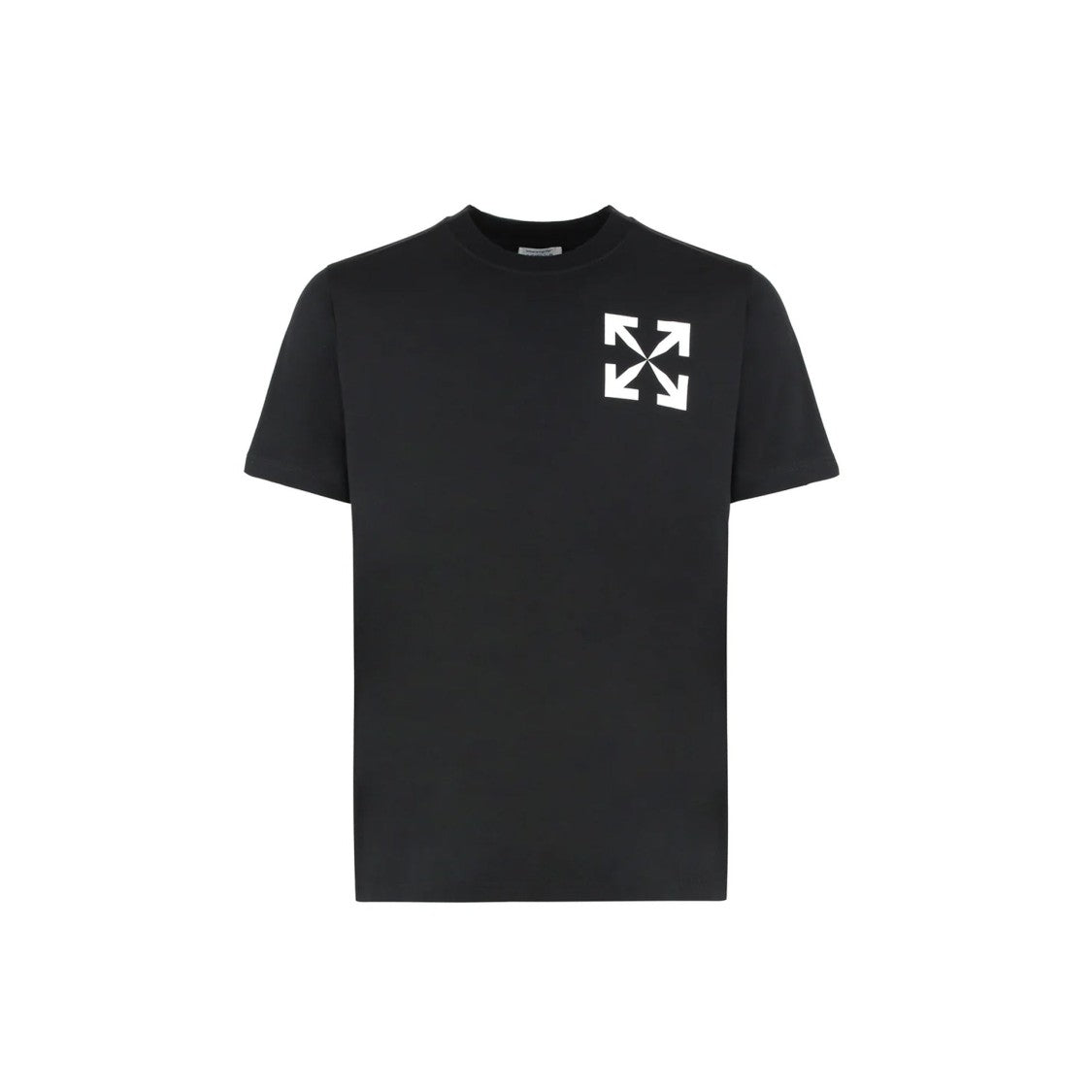 Off-White Contrast Logo T-Shirt In Soft Cotton Fabric