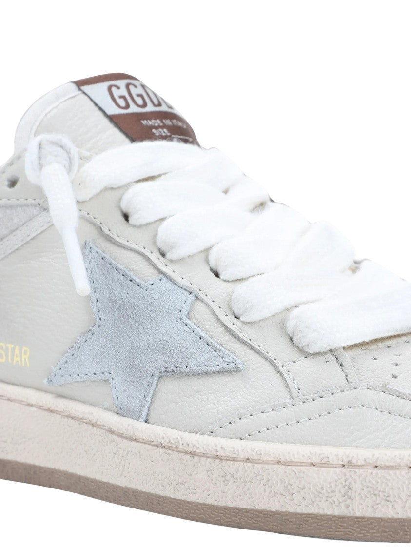 Golden Goose Low-Top Leather Sneakers With Suede Detailing And Iconic Star