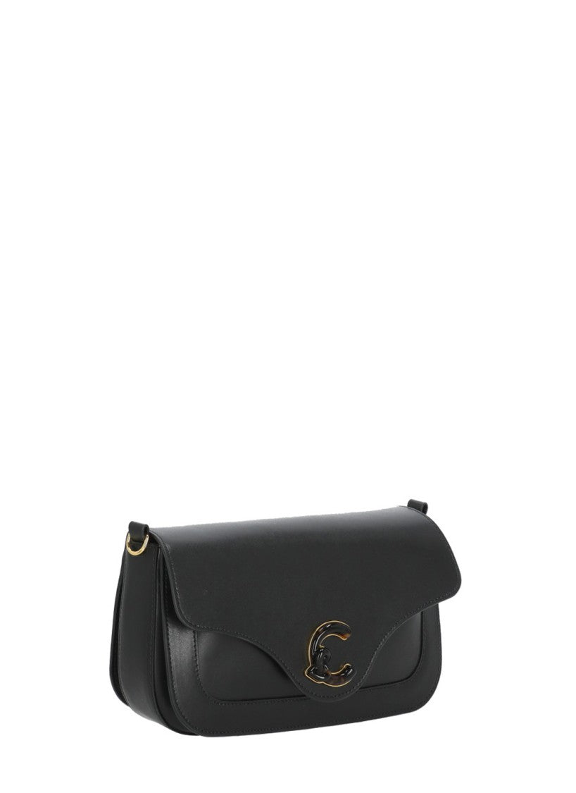 Coccinelle Sleek Medium Leather Handle Bag With Removable Shoulder Strap