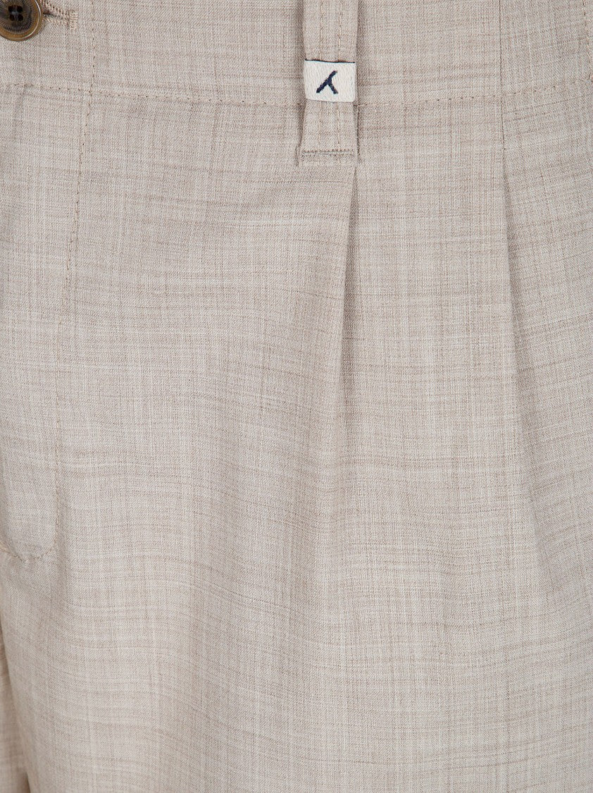 Myths Straight-Leg Trousers With Pleat Detail And Classic Waistband