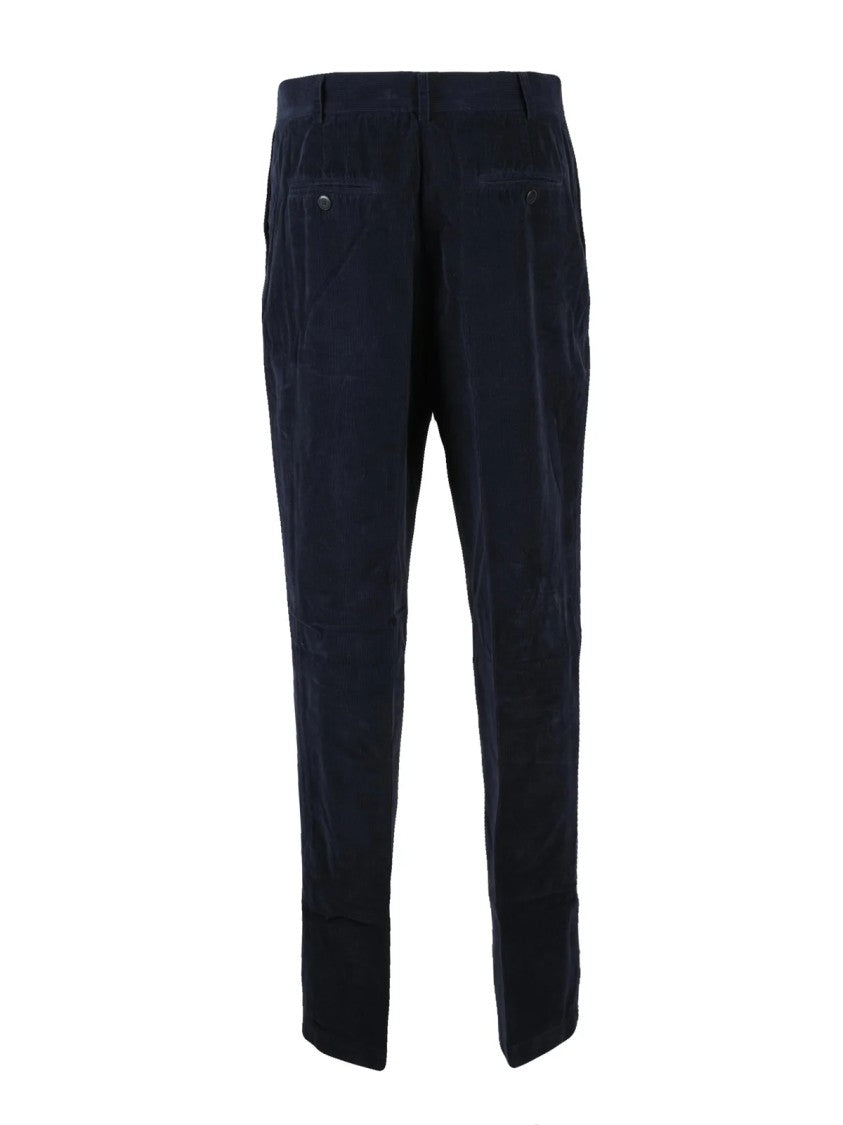 Pomandère Multicolor Cuffed Straight-Leg Cotton Pants