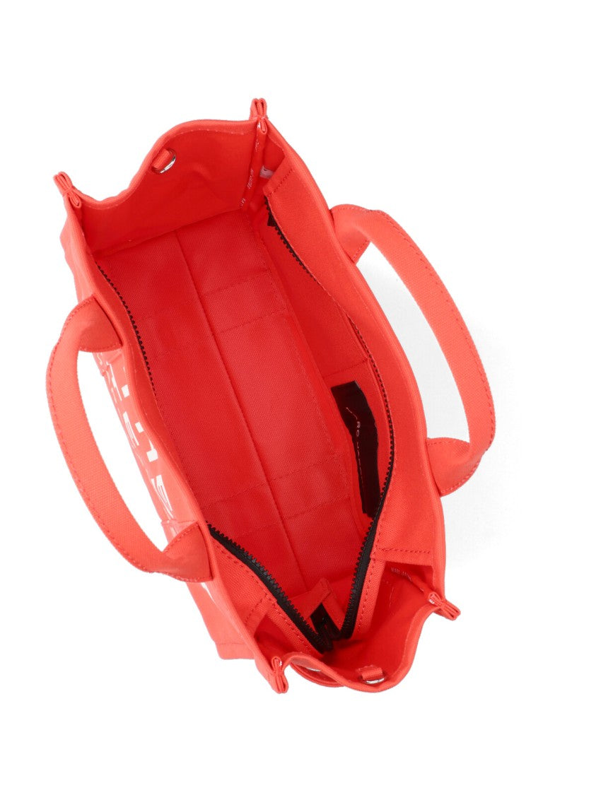 Marc Jacobs Orange Cotton Tote Bag With Adjustable Strap