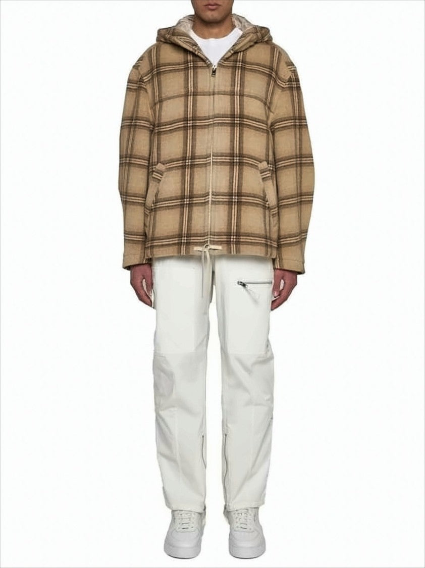 Isabel Marant Boxy Plaid Padded Jacket