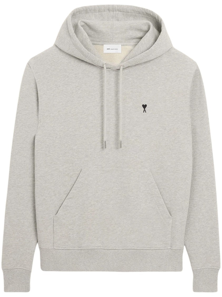 Ami Paris Quota Ami De Coeur Light Grey Hoodie