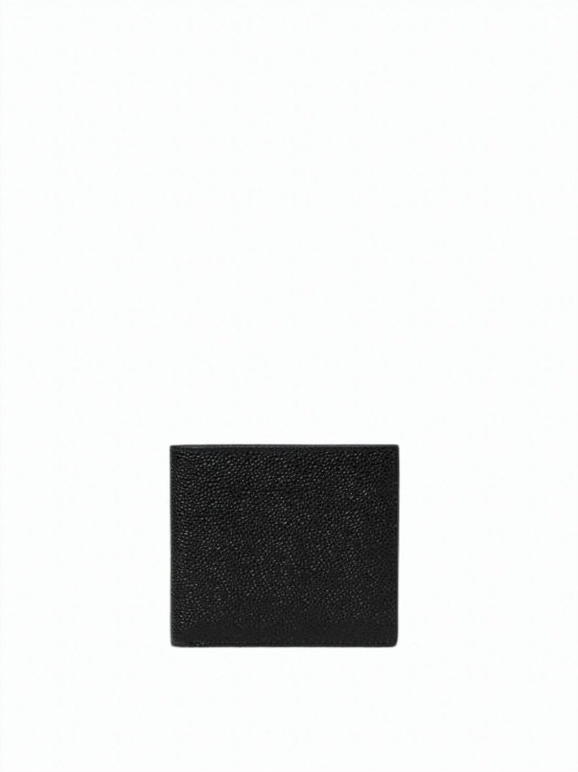 Thom Browne Compact Textured Cowhide Leather Bifold Wallet