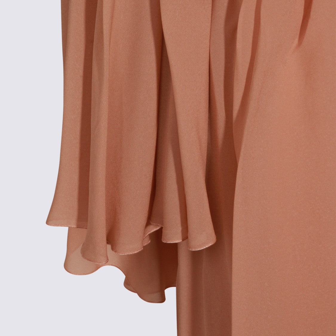 Blumarine Floor-Length Blumarine Dress With Ruffled Bodice And Off-The-Shoulder Sleeves