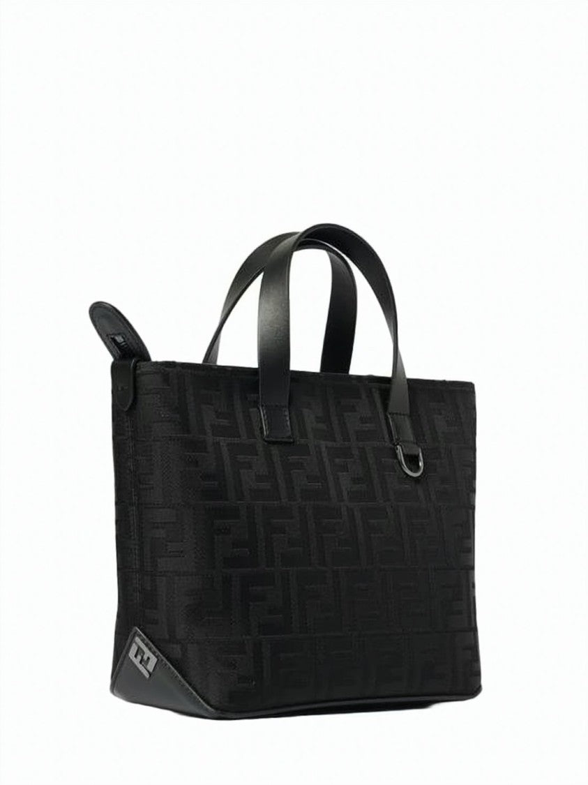 Fendi Structured Fabric Shoulder Bag