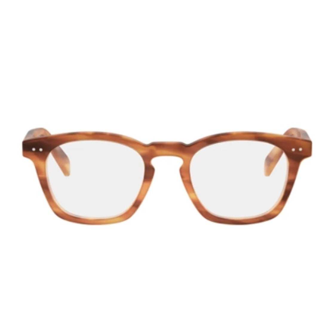 Celine Havana Thin Acetate Refined Square Sunglasses