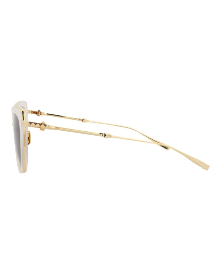 Valentino Cat Eye-Frame Acetate And Metal Sunglasses With Studded Accents