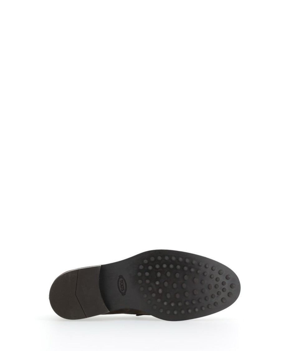 Tod's Sleek Brown Suede Loafers