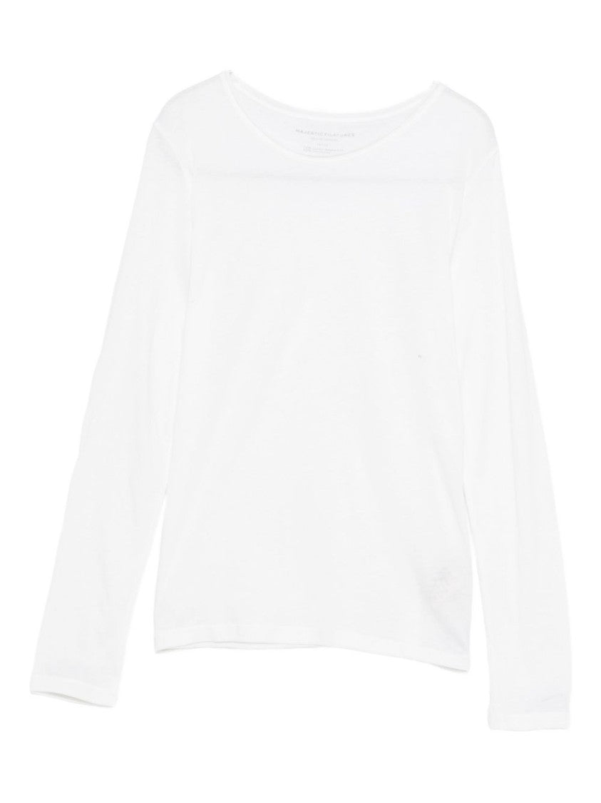 Majestic Filatures Luxurious Cotton-Cashmere Blend Sweater