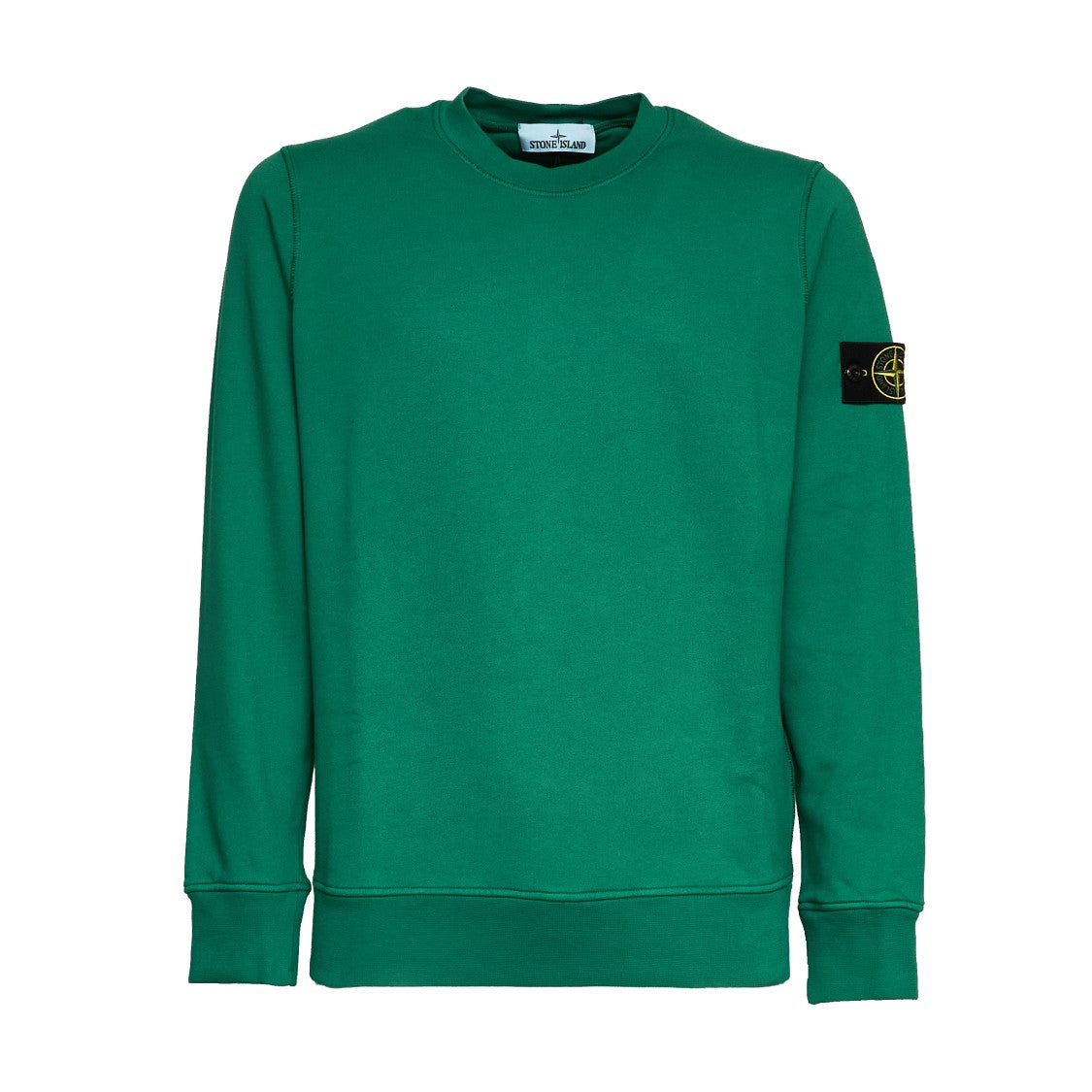 Stone Island Garment Dyed Organic Cotton Crewneck Sweatshirt