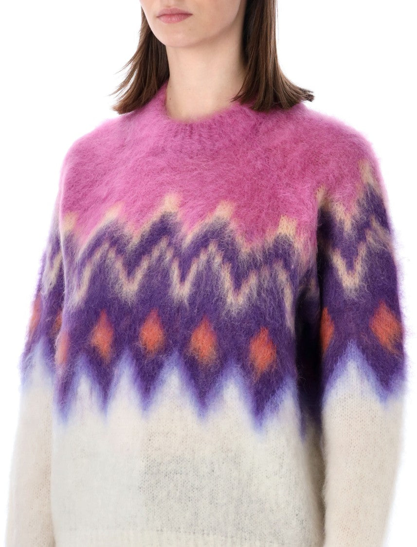 Isabel Marant Étoile Gradient Pattern Soft Knit Sweater