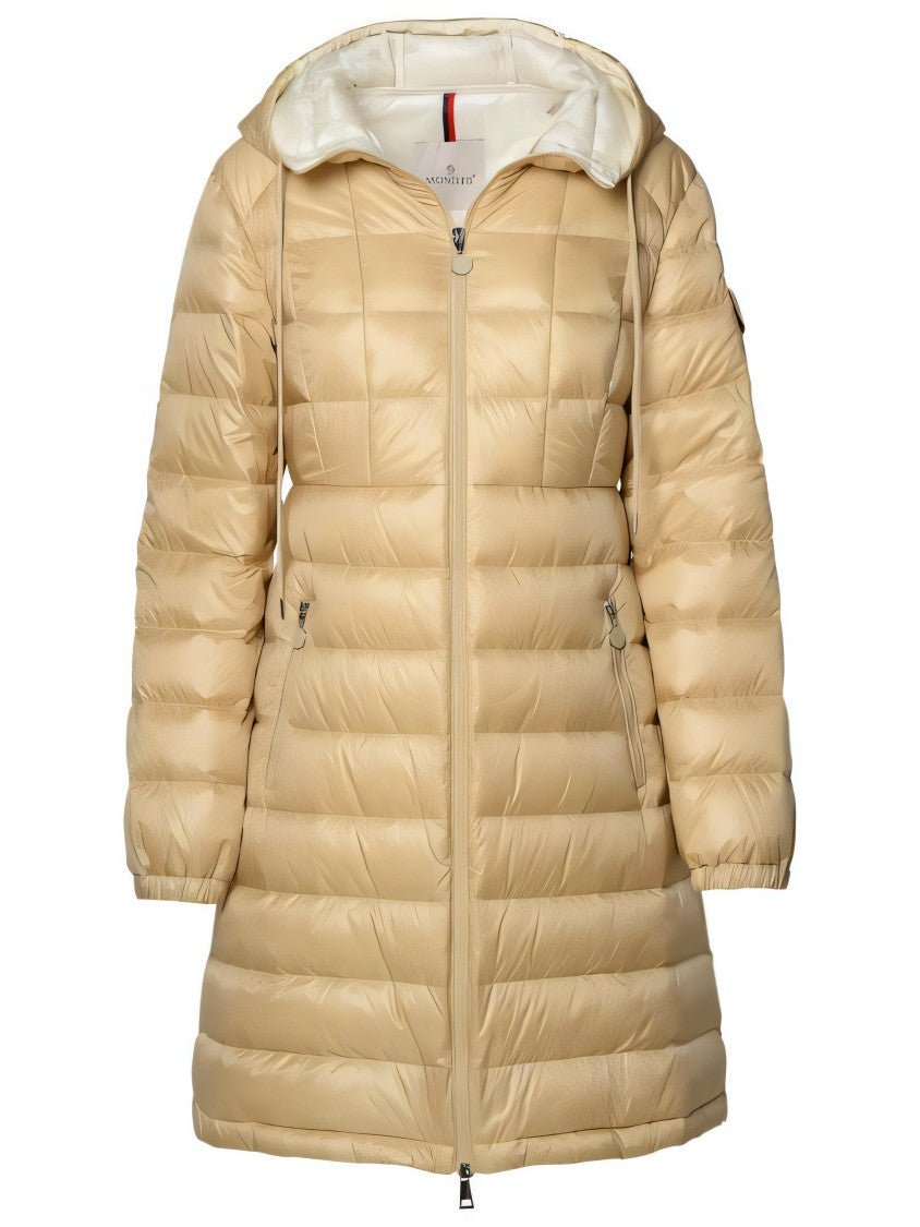 Moncler Quilted Down Coat With Flared Silhouette