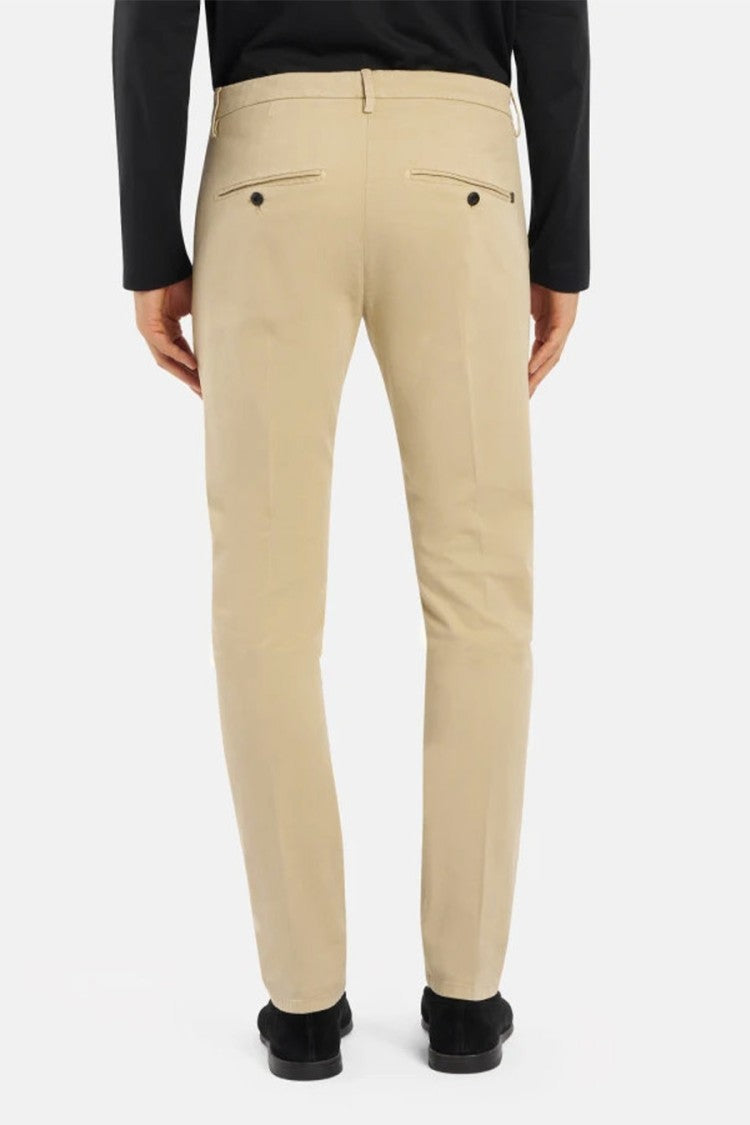 Dondup Beige Cuffed Chino Trousers