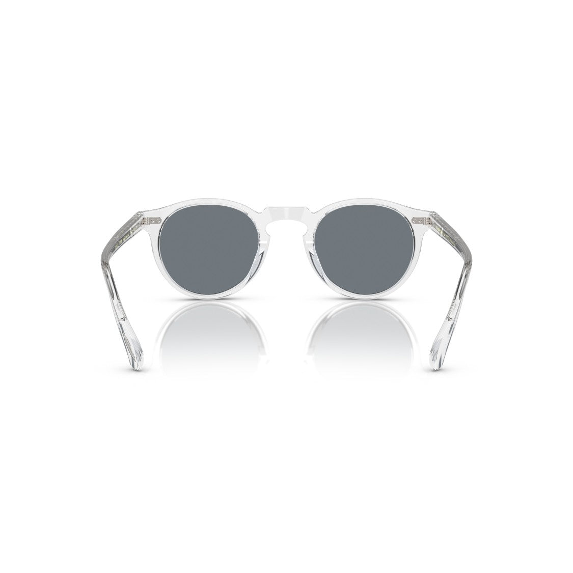 Oliver Peoples 0Ov5217s Transparent Acetate Round Sunglasses With Dark Lenses
