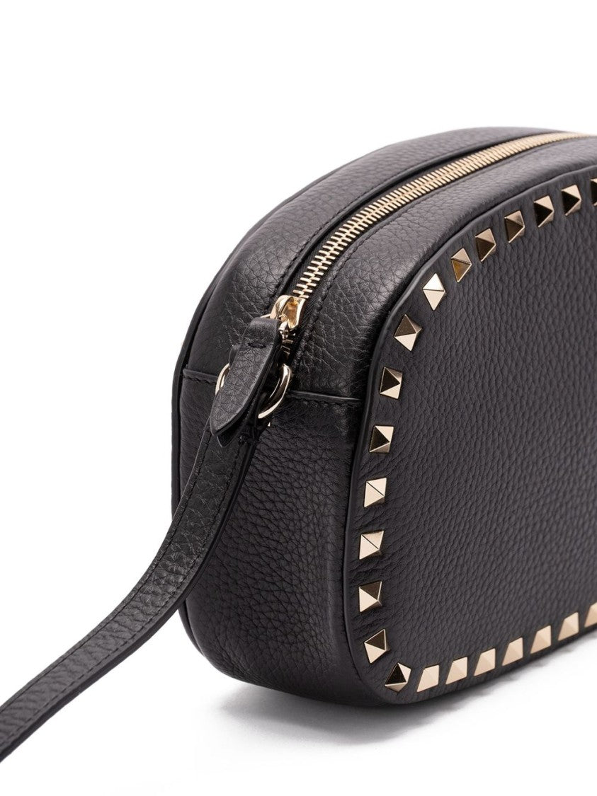 Valentino Garavani Textured Oval Bag With Pyramid Studs