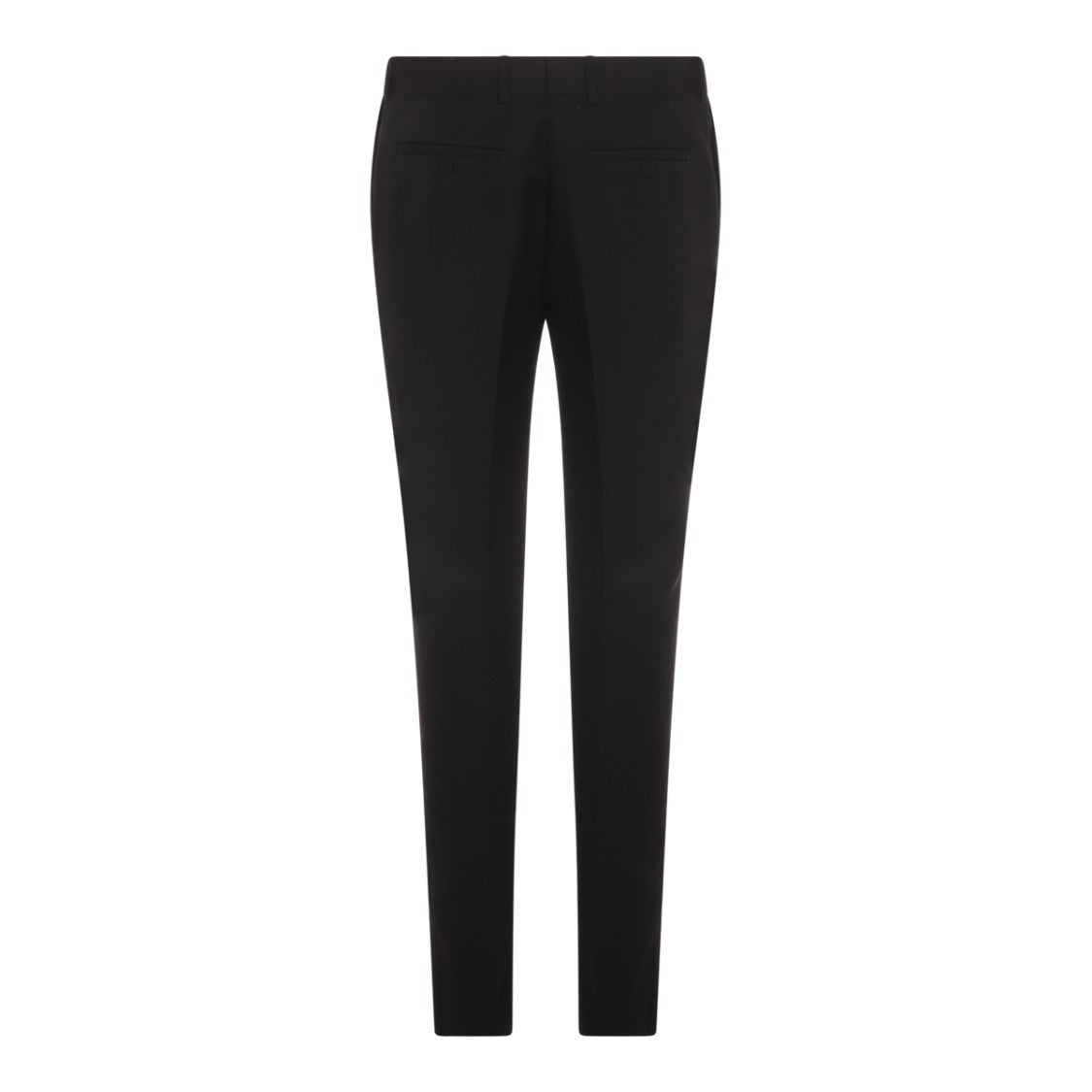 Alexander Mcqueen Slim-Fit Tailored Black Wool Trousers With Contemporary Design