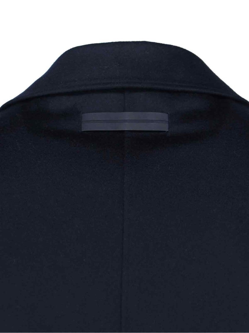 Zegna Navy Cashmere Shirt Jacket